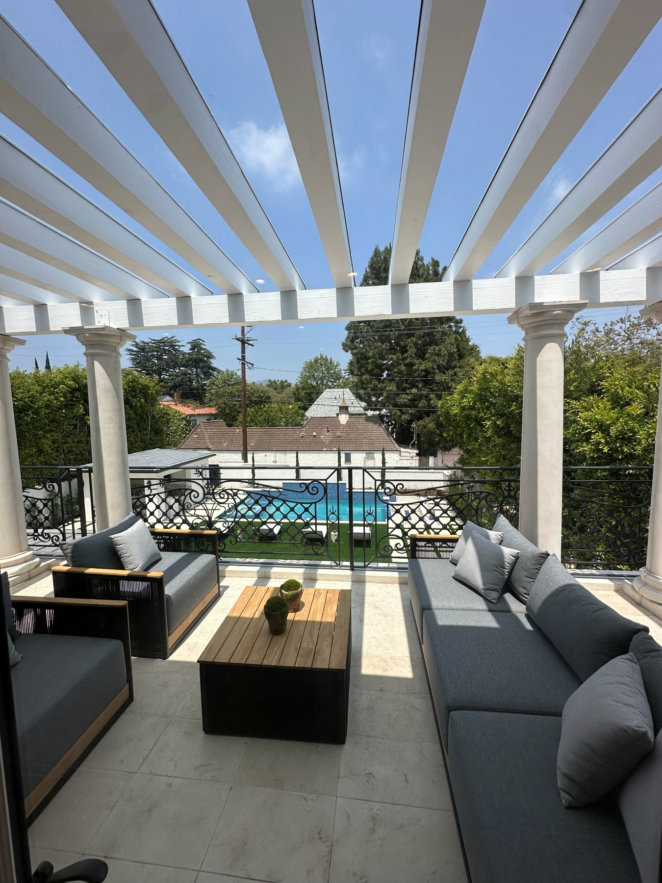 Completed backyard