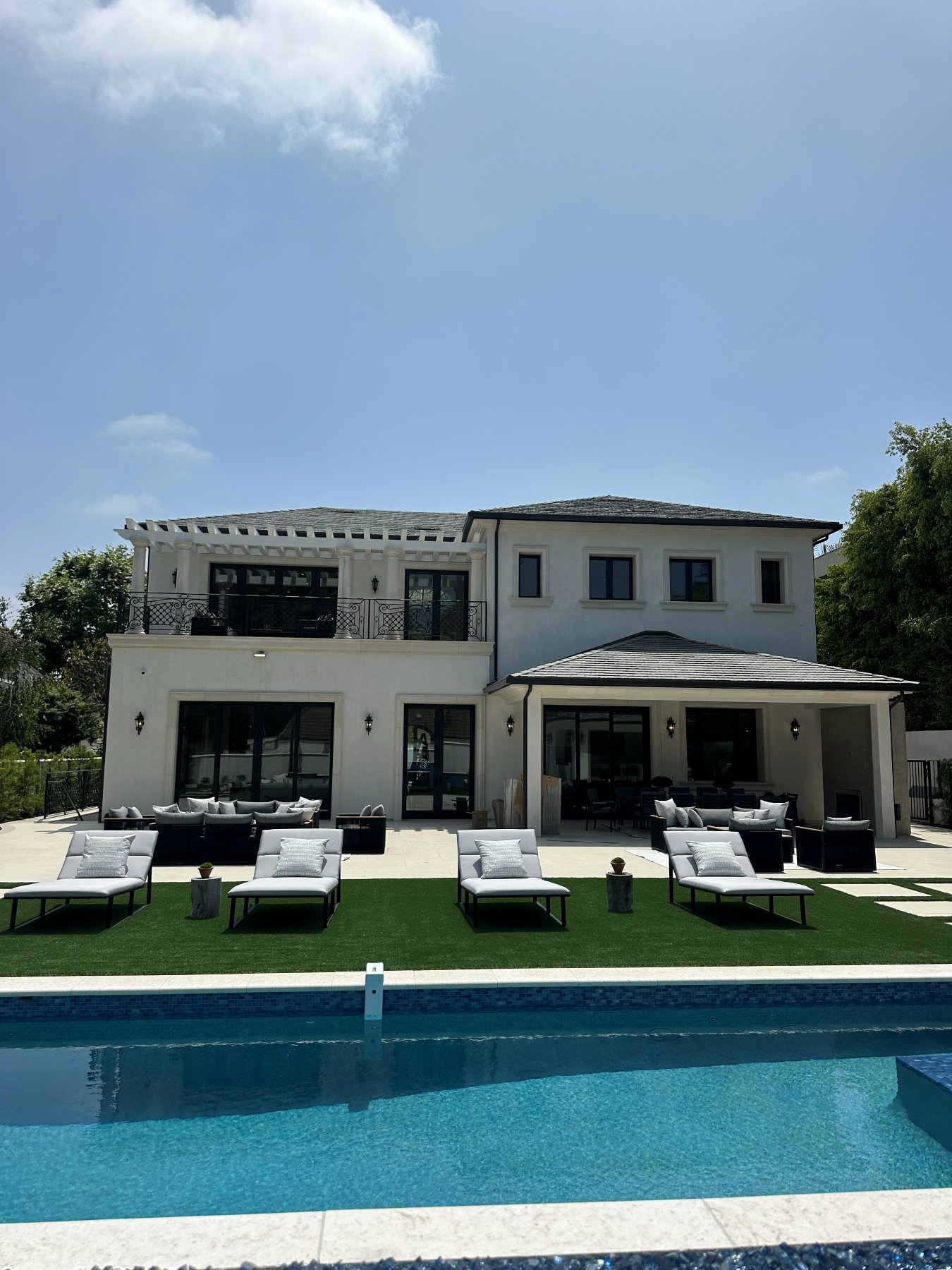 Completed backyard
