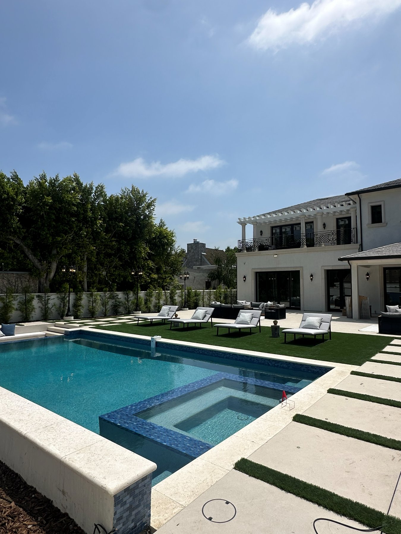 Completed backyard