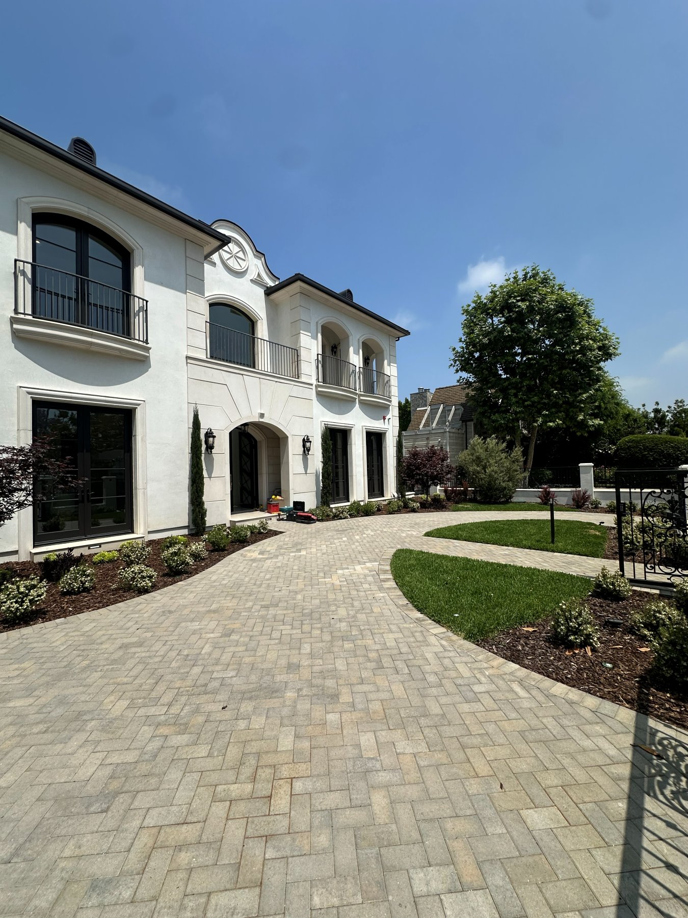 Completed backyard