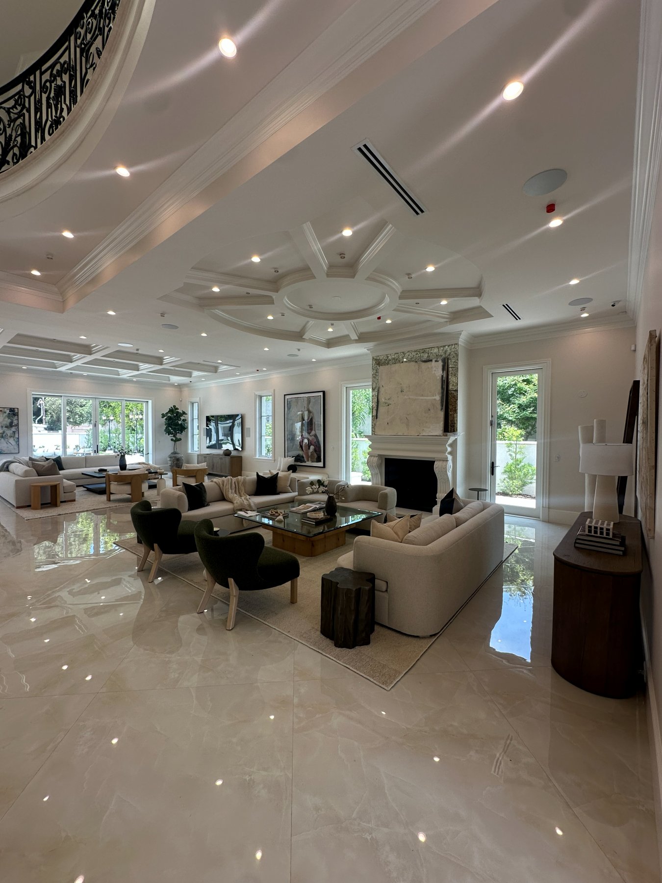 Completed living room