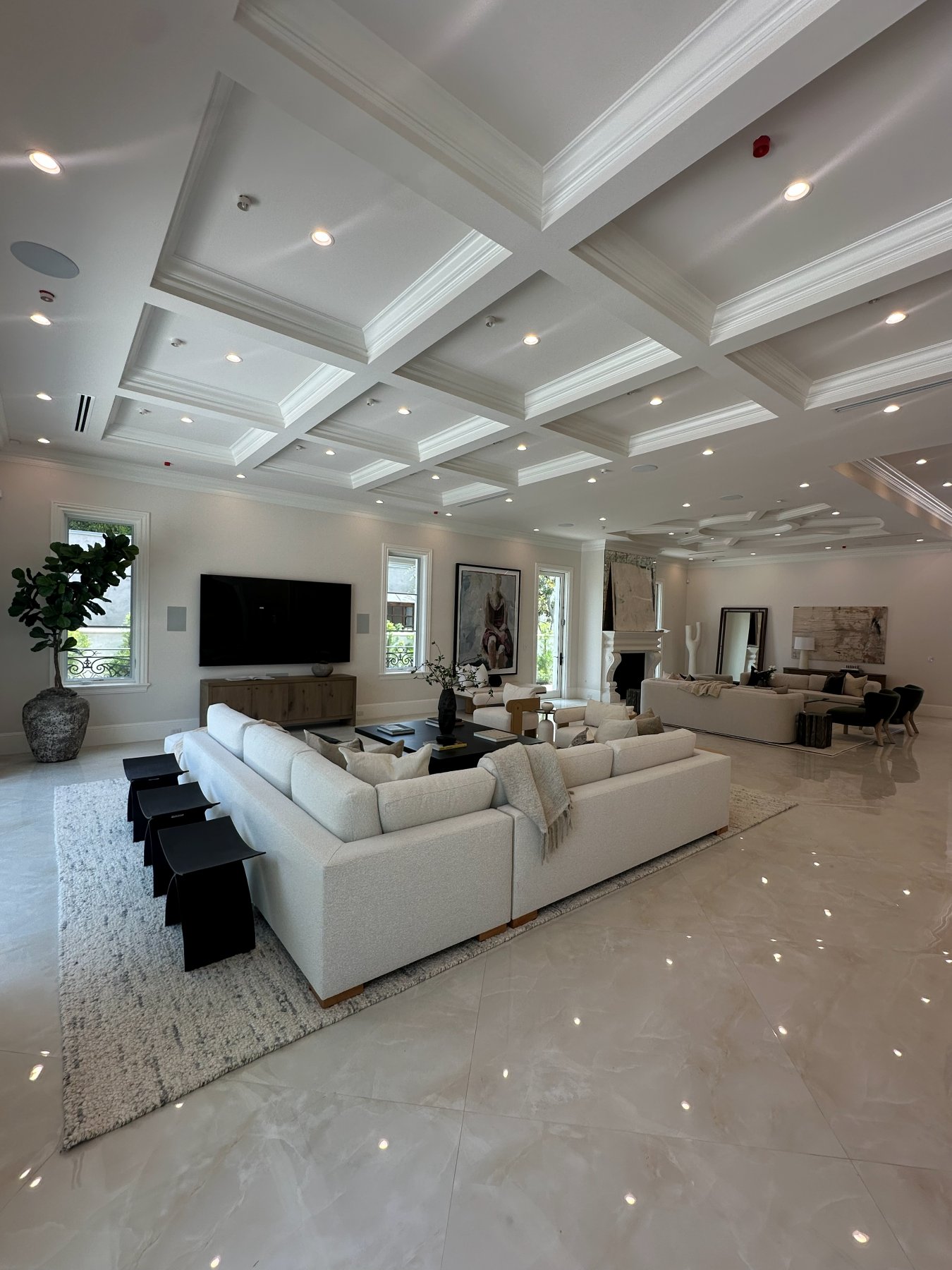 Completed living room