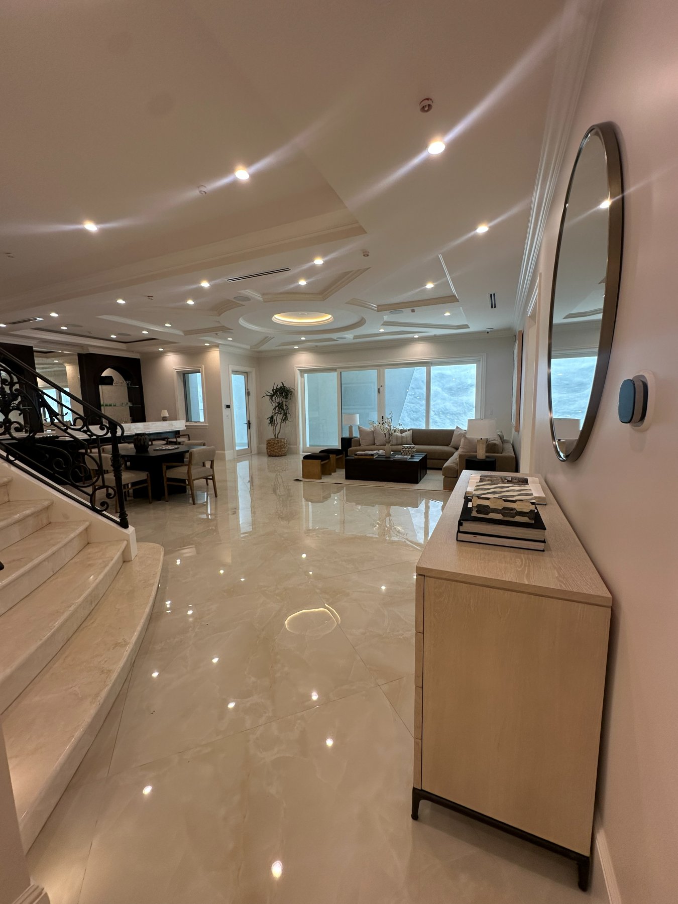 Completed living room