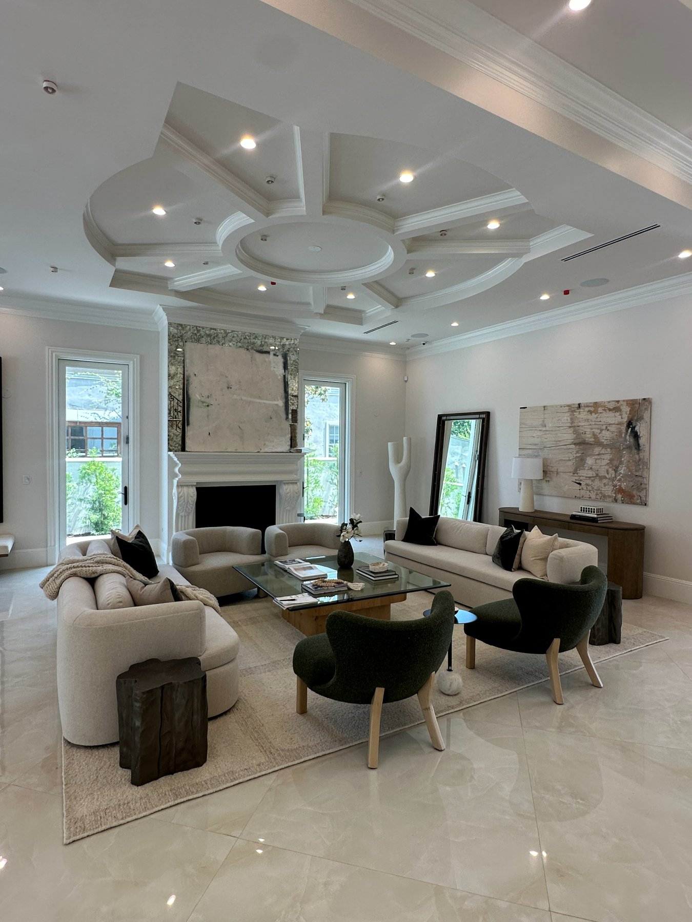 Completed living room