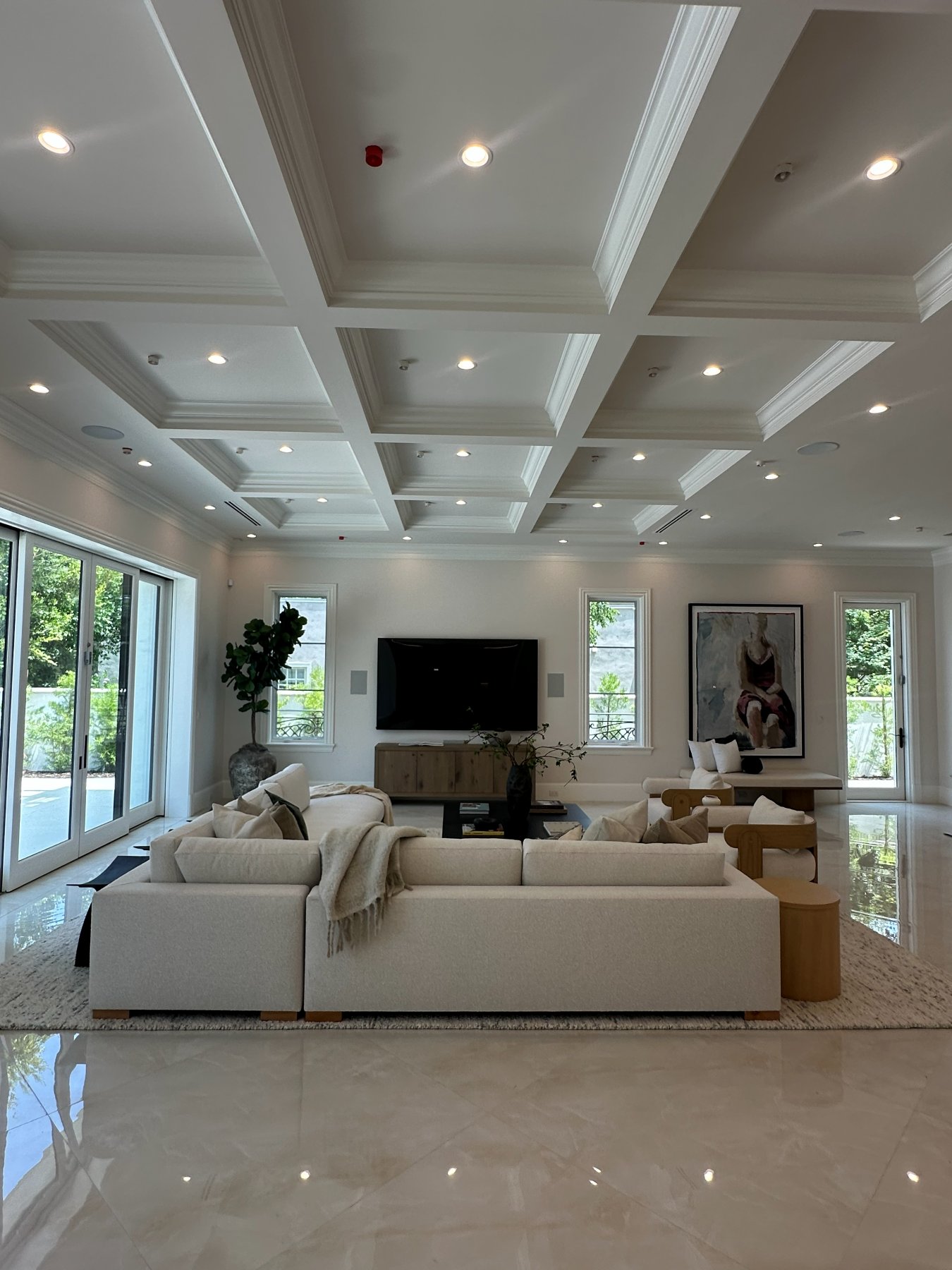 Completed living room