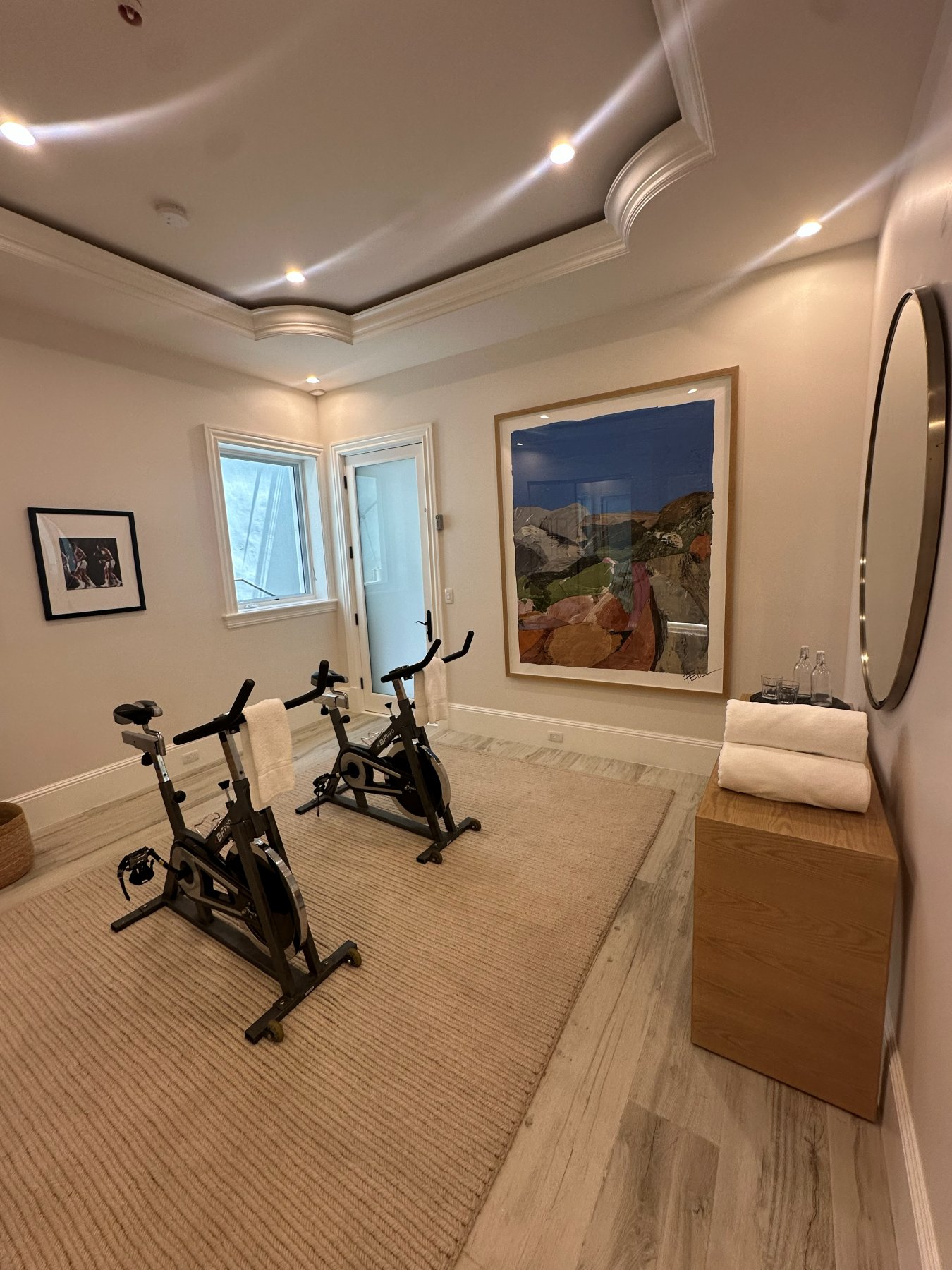 Completed home gym
