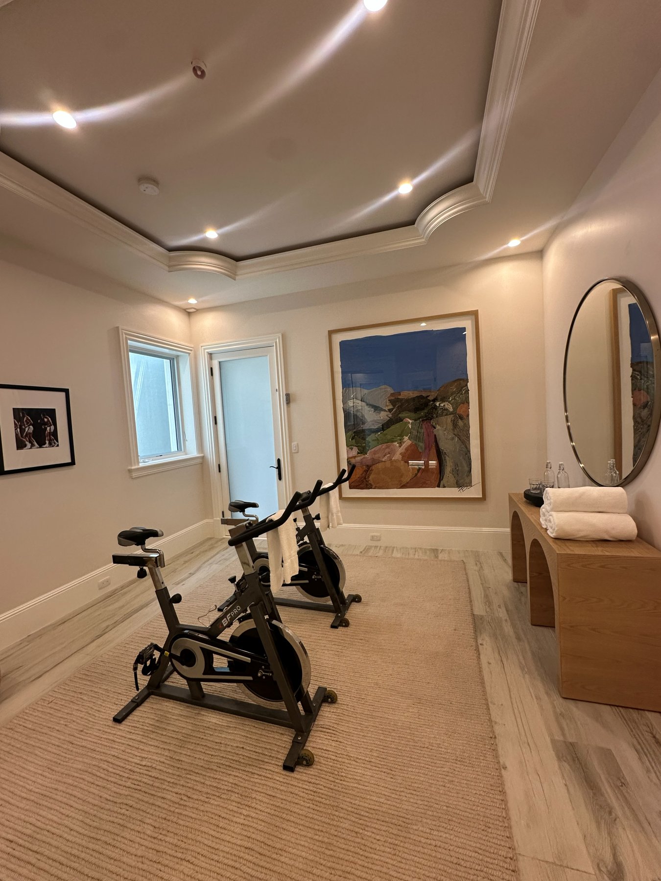 Completed home gym